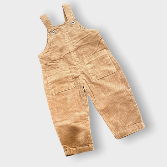 Corduroy Overalls | Khaki
