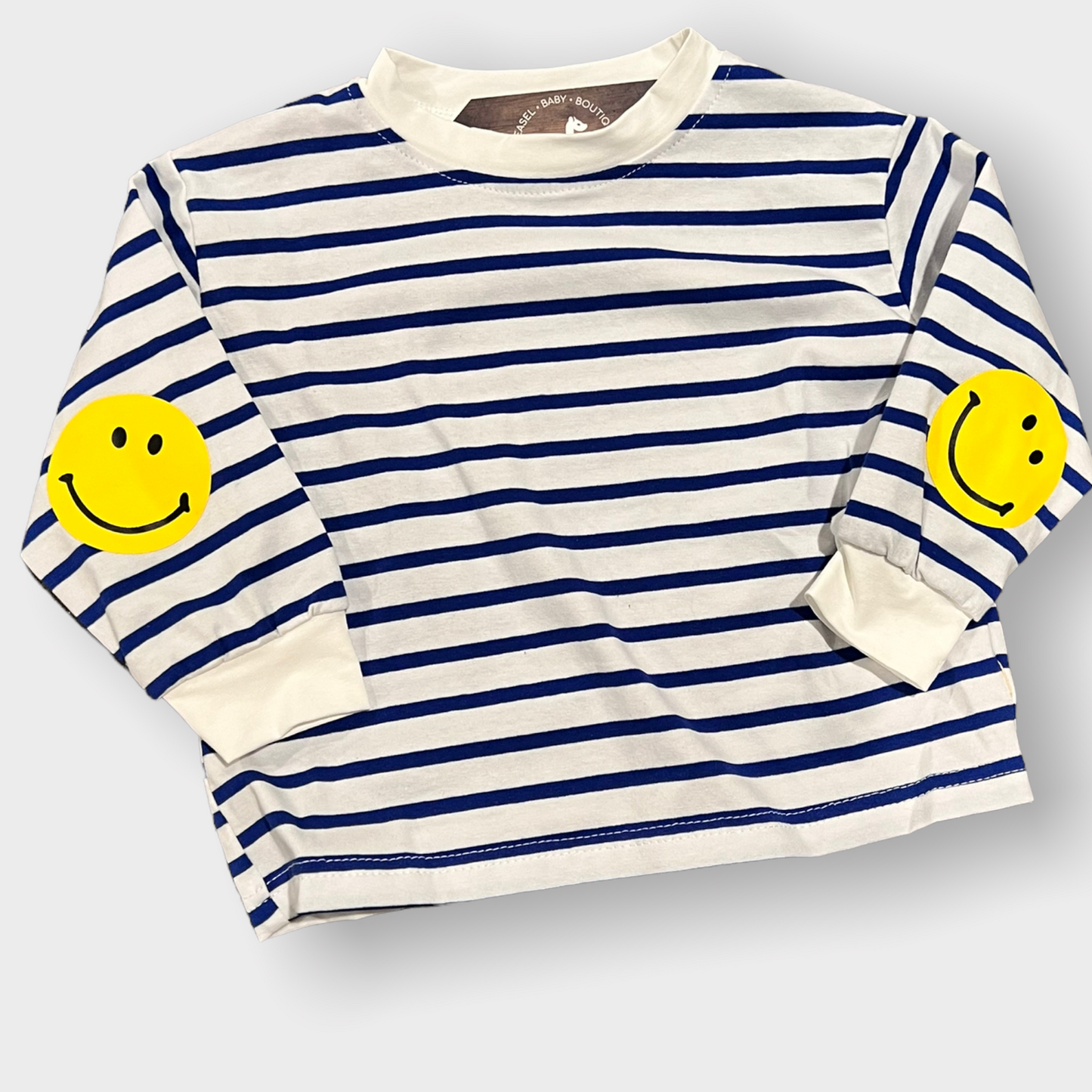 Smile | Long Sleeve Tee (Blue)
