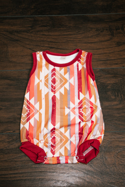 Orange Aztec | Romper