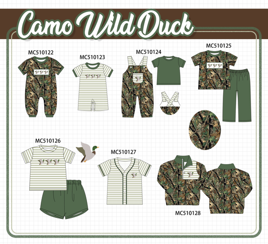 PO69 Camo duck embroidery collection