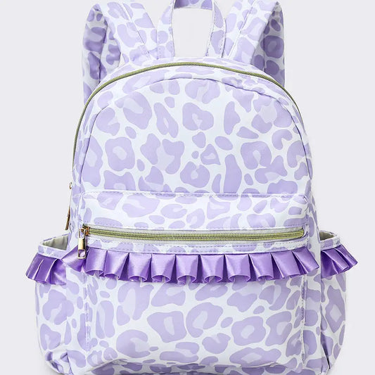 *PREORDER* Cheetah Ruffle Backpack