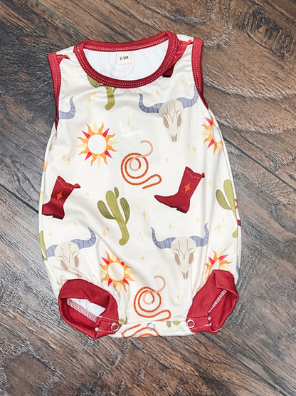 Cactus Cowboy Romper