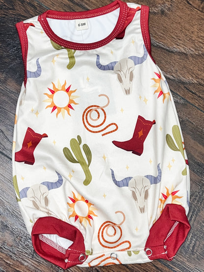 Cactus Cowboy Romper