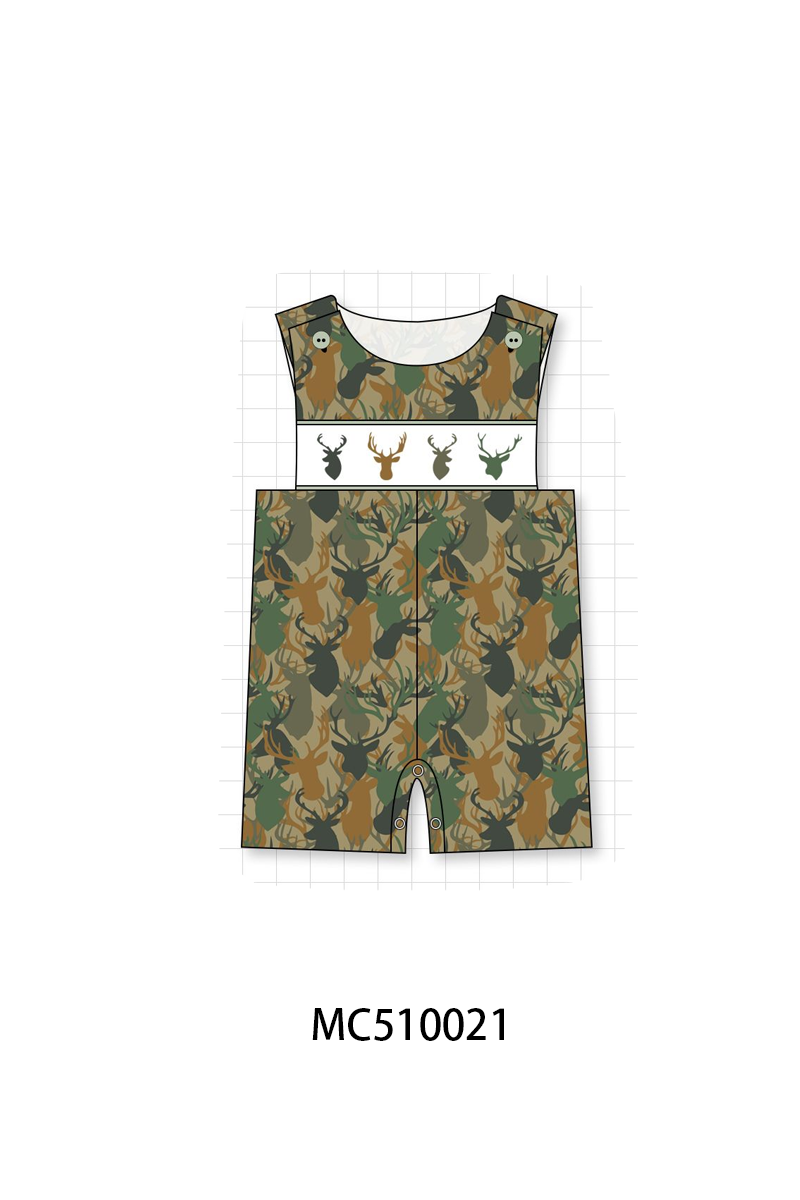 PO69 Camouflage deer antler embroidery collection