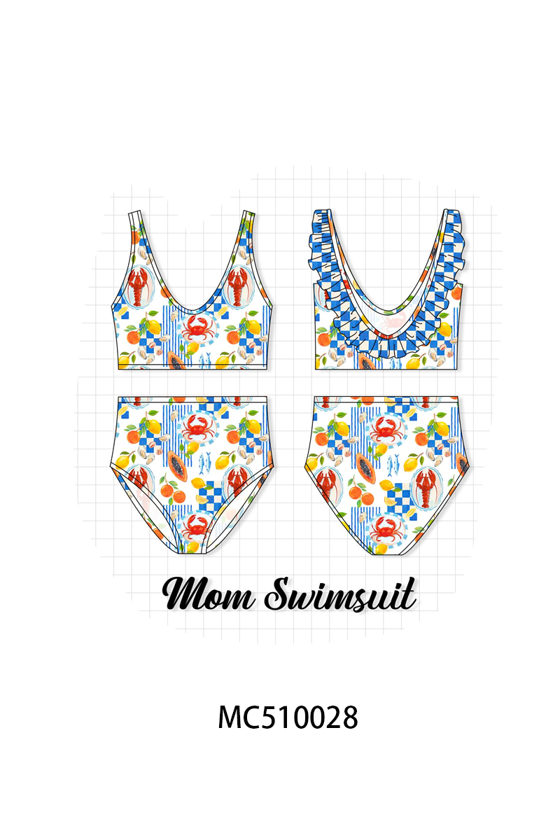 PO69 Lemon lobster crab print collection