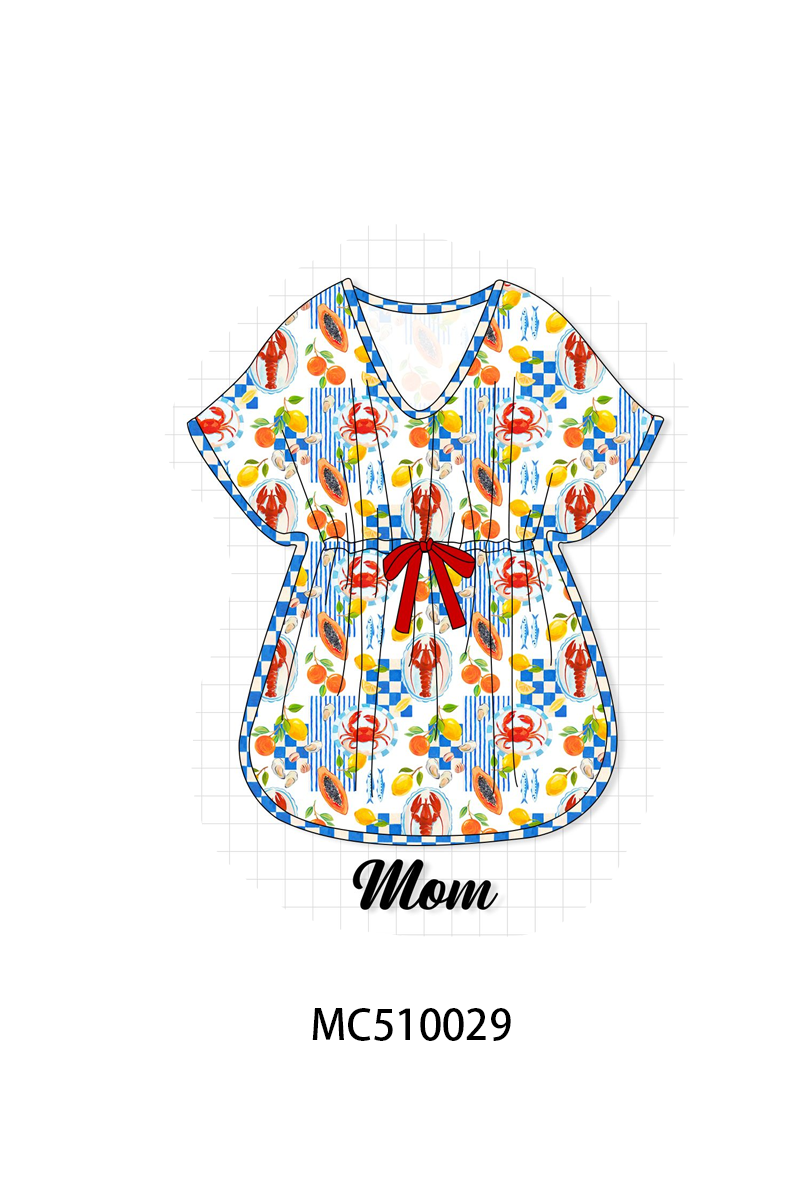 PO69 Lemon lobster crab print collection