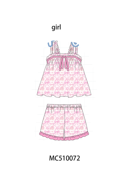 PO69 Multicolored floral print girl sleeping wear collection 1