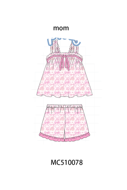 PO69 Multicolored floral print mom sleeping wear collection 2