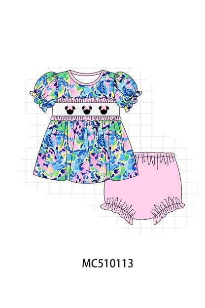 PO69 Pink character smocked collection