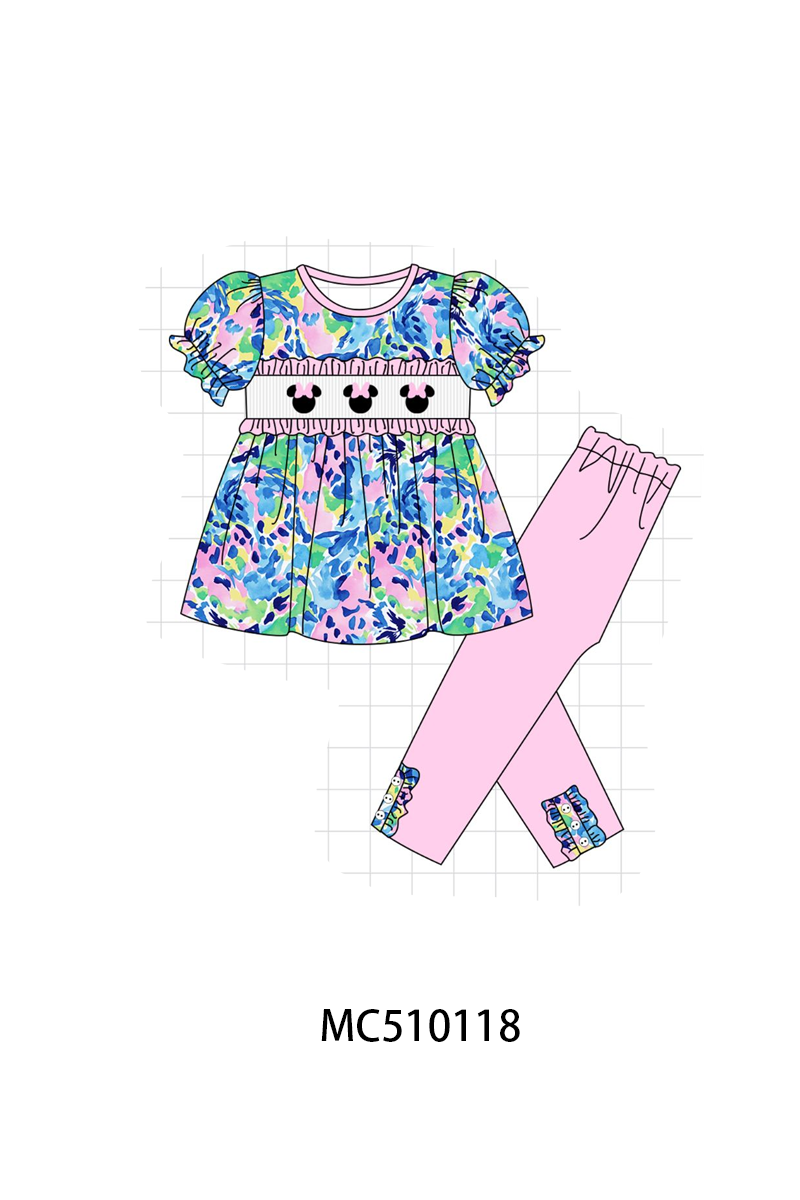 PO69 Pink character smocked collection