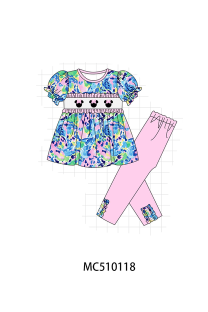 PO69 Pink character smocked collection