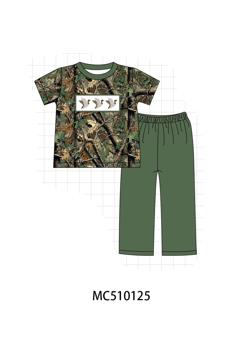 PO69 Camo duck embroidery collection