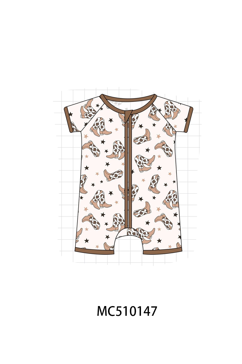 *Pre-Order* Western cowboy boots print bamboo collection