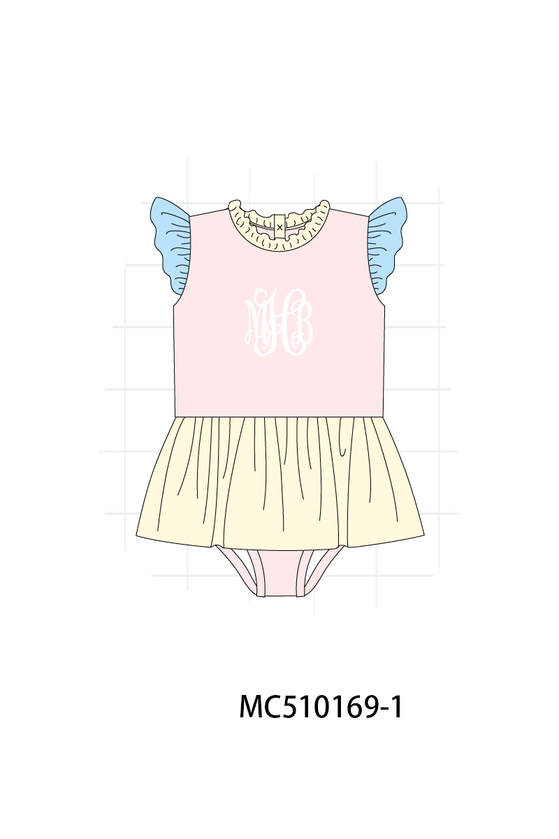 *Pre-Order* Colors blocks monogram embroidery collection 1