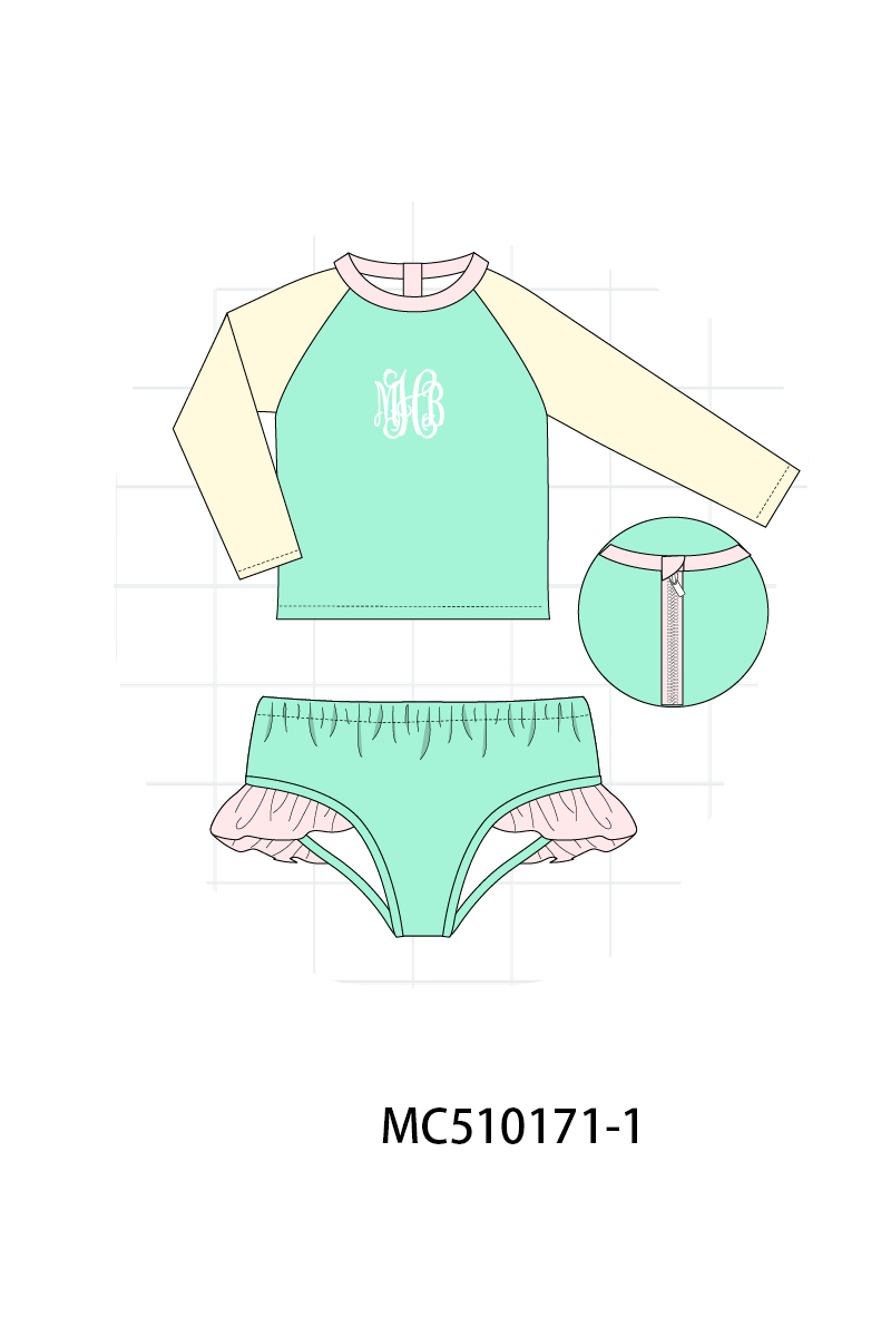 *Pre-Order* Colors blocks monogram embroidery collection 1