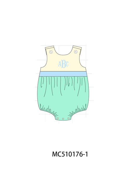 *PreOrder*  Colors blocks monogram embroidery collection 2