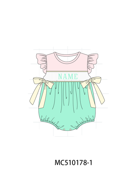 *PreOrder*  Colors blocks monogram embroidery collection 2