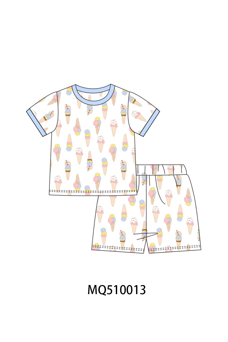 PO70 Blue&pink ice cream bamboo collection