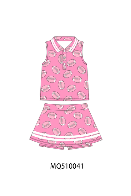 PO70 Ball print 2pc active skorts set collection 2