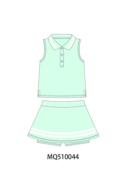 PO70 Multicolored 2pc active skorts set collection