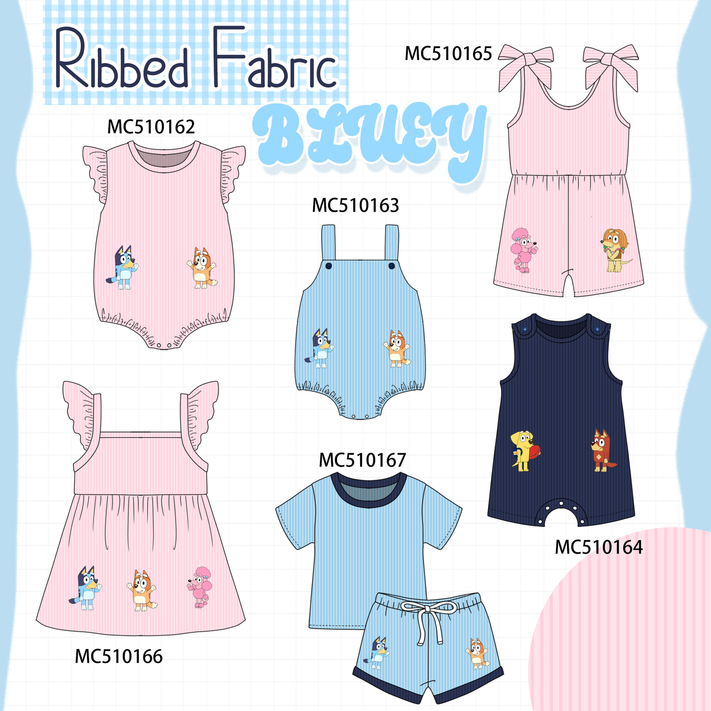 *Pre-Order* Pink&blue character applique collection