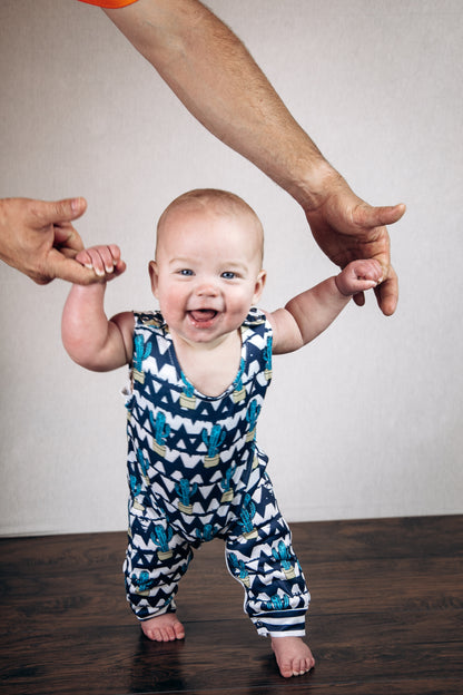 Cactus Chevron Romper