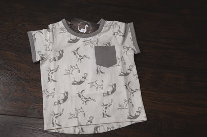 Pocket Tee- Putty Dogs