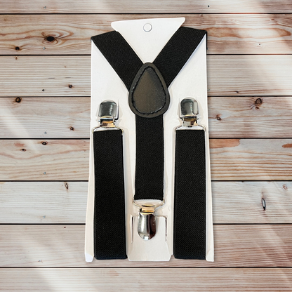 Kids Black Suspenders (1 - 12 Years)