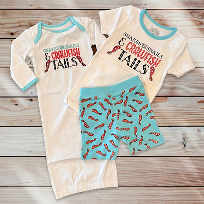Crawfish Tails Baby Gown