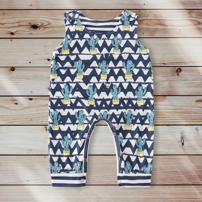 Cactus Chevron Romper